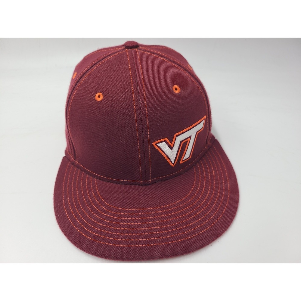 Virginia Tech Hokies Nike True Dri-Fit Flex‎ Fitted S-M Hat Cap Men NCAA Maroon